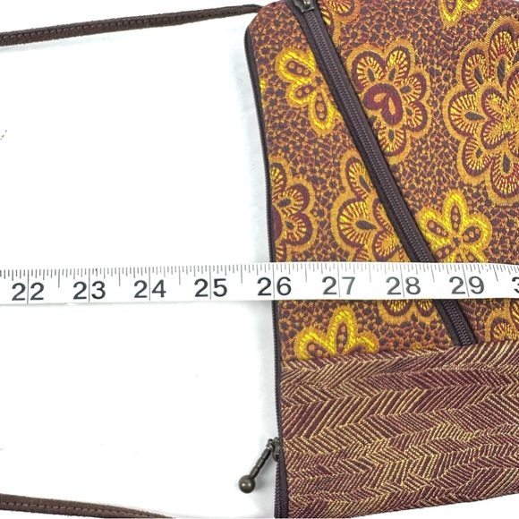 Maruca Tomboy Crossbody Bag Floral Tapestry Handbag Handmade Colorado Brand New - Picture 8 of 8